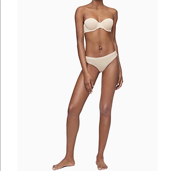 BRAND NEW CALVIN KLEIN strapless lightly lined bra - Picture 4 of 10